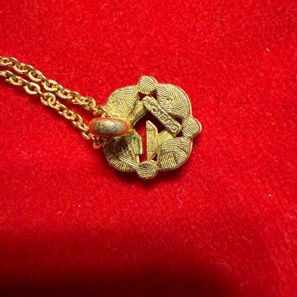 Givenchy Vintage Gold Tone Pendant Necklace with COA - Picture 3 of 7